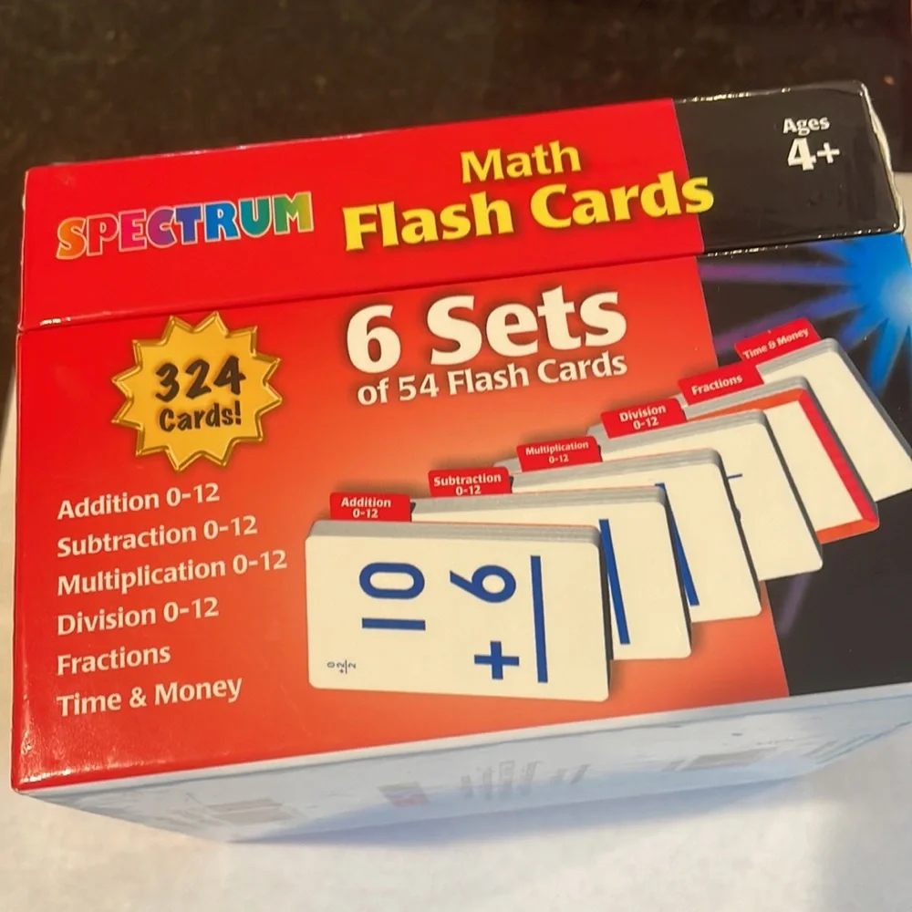 C: Spectrum Math Flash Cards 324count - Picture 6 of 9